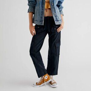 We The Free Tahiti Low Rise Cargo Pants Black